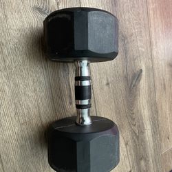 1 30 Pound Dumbell