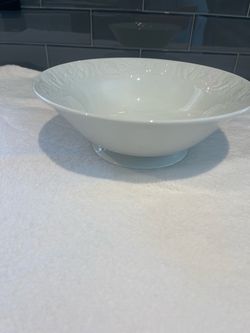 Vintage Laveno Diamond stone ceramic serving bowl