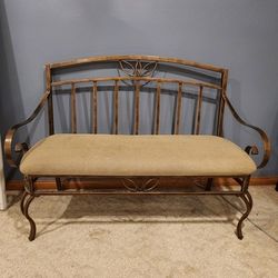 Metal Bench With Cusion