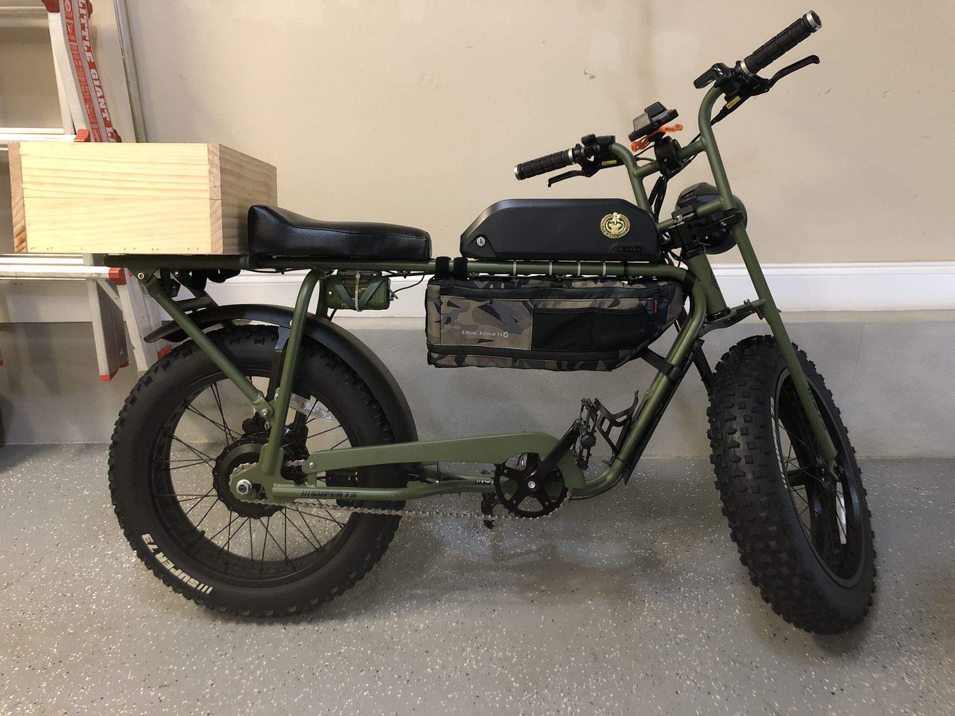 Super 73 Army Green E-bike