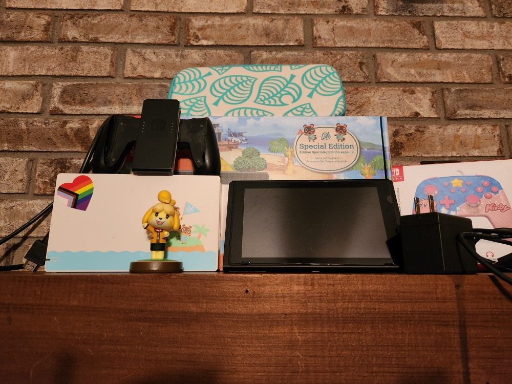 Nintendo Switch Animal Crossing Special Edition ○ NO JOYCONS / Dock / OG Box