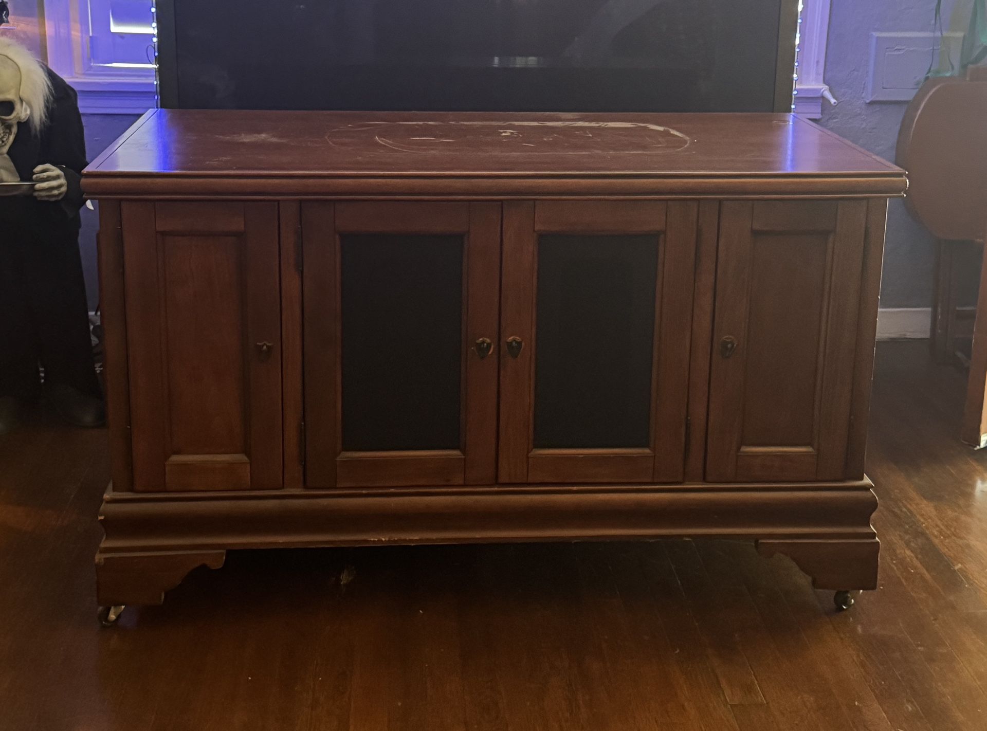 TV Stand With Cabinet Storage/Space.