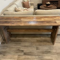 Pottery Barn Wooden Console Table