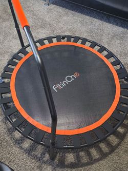 FitinOne Mini Fitness Trampoline with Handle Bar