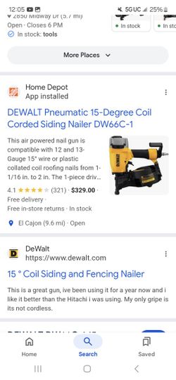 Siding / Framing Nailer Dewalt 