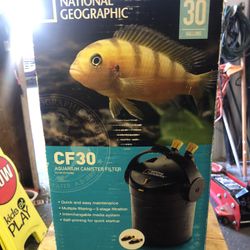 Aquarium 30 Gal. Canister Filter With Extra Filter Media and Filters CF30