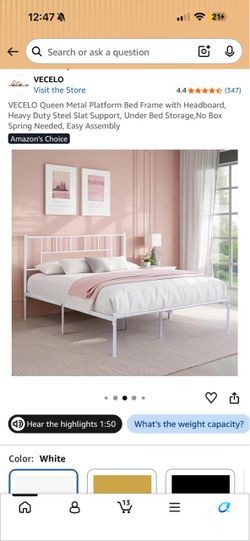 Queen Metal Platform Bed Frame