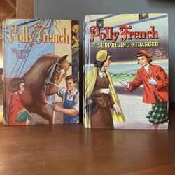 Polly French (2) Vintage Young Adult Fiction Books, 1950s Girls