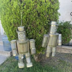 Metal Tin Man Yard Art