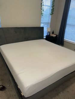 King size mattress and bed frame