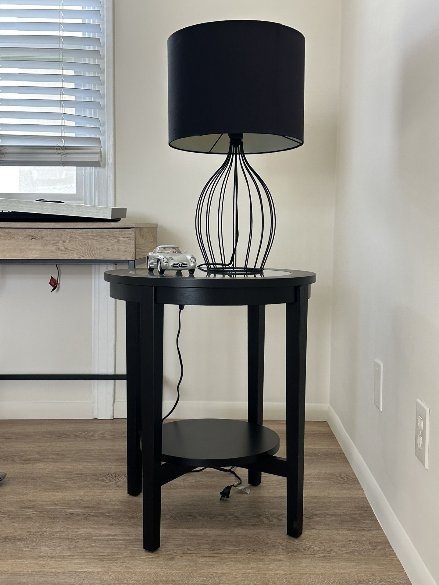 Wood & Glass  End Table