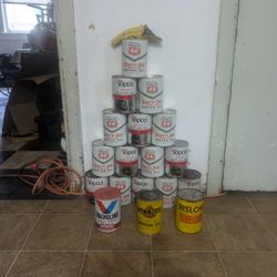 vintage oil cans