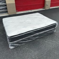 NEW Mattress Queen Size Pillowtop With Box Spring // Offer  🚚