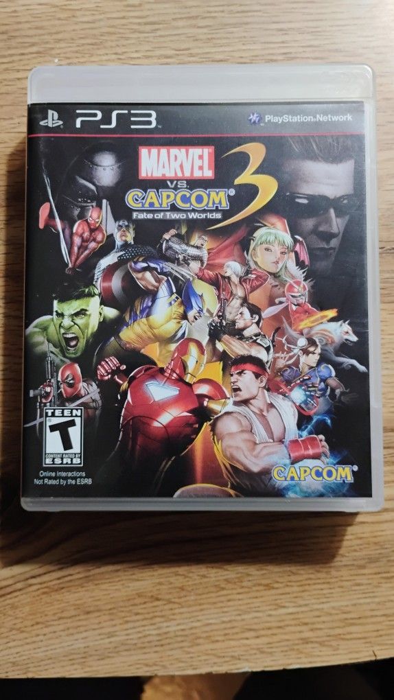 Marvel vs. Capcom 3: Fate of Two Worlds (Sony PlayStation 3, 2011) Complete CIB