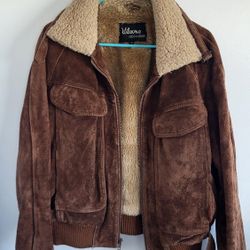  vintage Wilsons Leather suede bomber jacket Size42