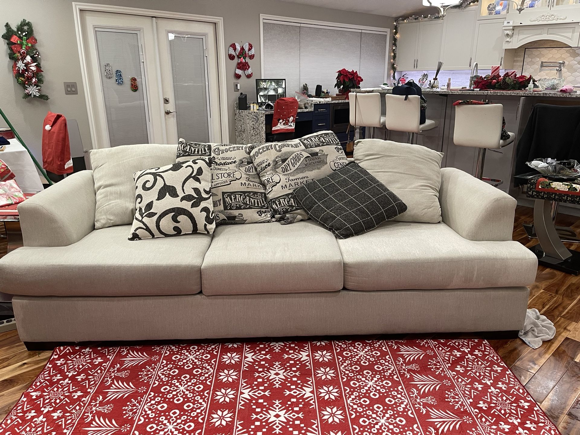 Used couch… Lots Of Life Left In It Beige Off White