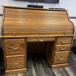 Antique Roll Top Desk