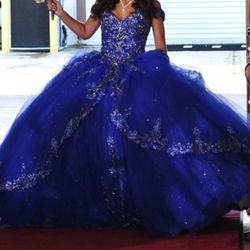Royal Blue Quince Dress 
