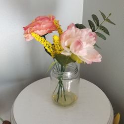 Faux Floral Vase 