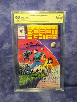 Magnus Robot Fighter #20 1993 CBCS 9.8 WP Shooter Layton Double Signature