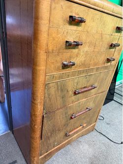 Beautiful wood dresser 35
