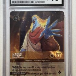 2023 DISNEY LORCANA EN 1-THE FIRST CHAPTER #205 HADES ENCHANTED CGC 10 GEM MINT