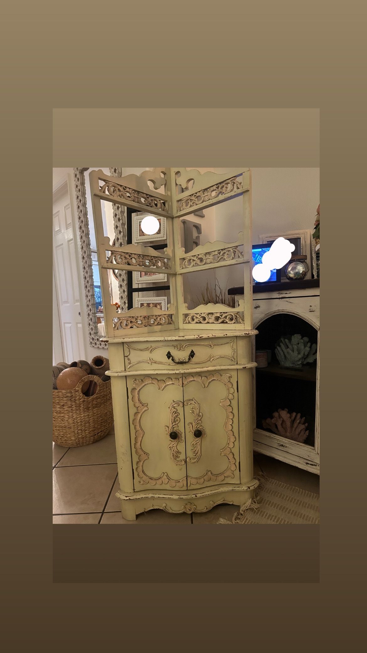 Antique Corner Cabinet