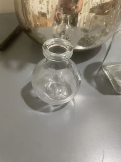 8 Glass Little Bottles