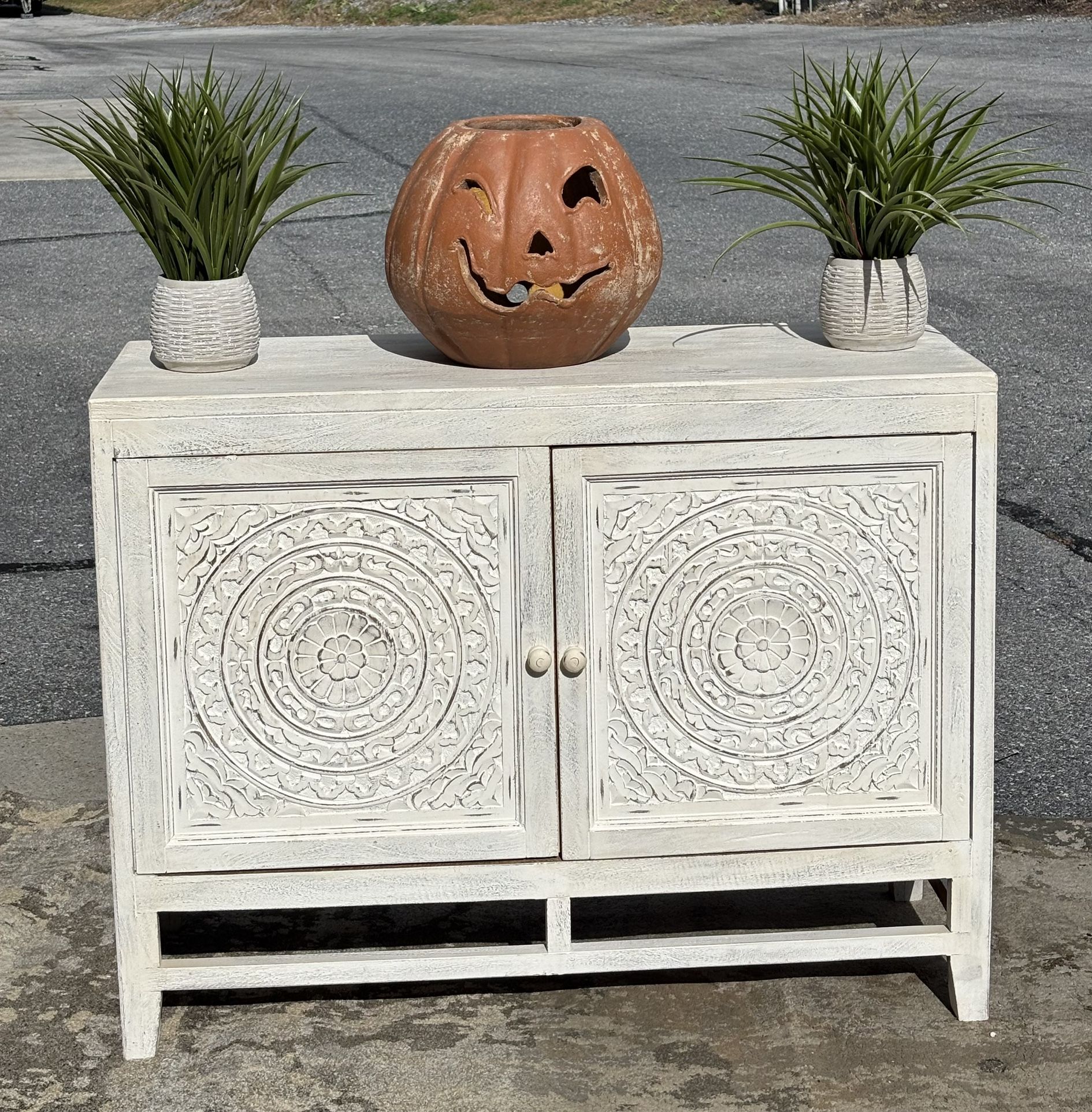 Ashley Furniture Door Accent Cabinet - Fossil Ridge - Light Brown