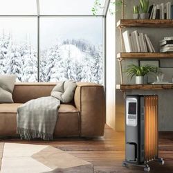 Pelonis 1500 Watt Digital Electric Quiet Oil-Filled Radiant Portable Space Heater.