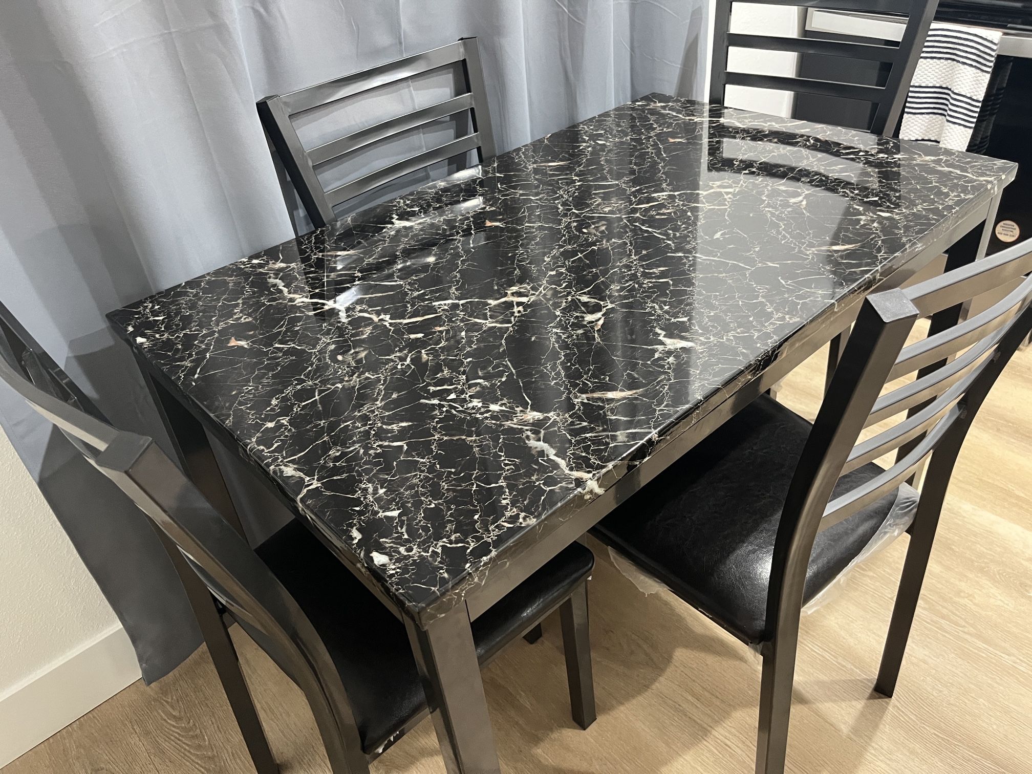 Table and Four Chairs