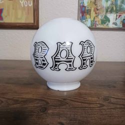 Vintage milk glass lamp globe