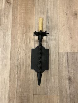 Black Iron Wall Sconce 