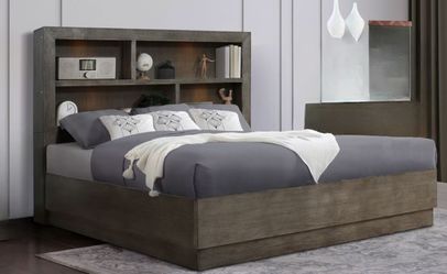 Mfr Sample Bookcase Bed - E. King Size - NEW