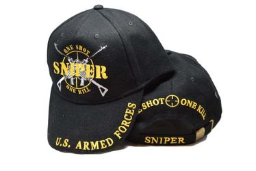 One Shot One Kill U.S. Armed Forces Black Cap
