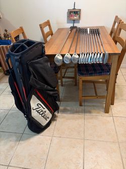 CALLAWAY S2H2 MEN’S GOLF SET+DRIVER/WOODS/PUTTER/TITLEIST STAND BAG (13 CLUBS TOTAL)