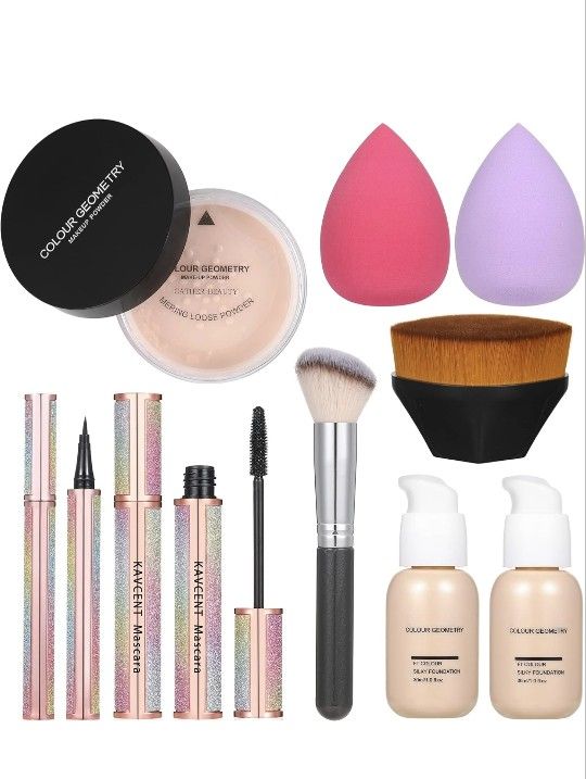 Brand New Foundation Makeup Liquid Full Coverage Makeup Powder Mascara Eyeliner Makeup Brushes Foundation Brush Makeup Sponges Makeup Set

Brand new

