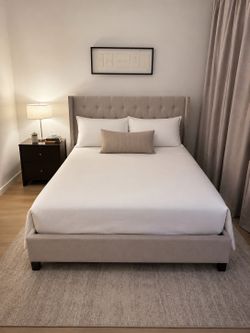 Wayfair upholstered queen bed frame