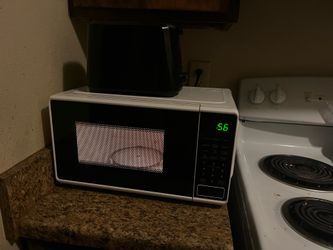 Microwave and toaster