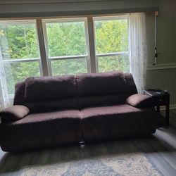 2 Extra Large Sofas and an Oversized Recliner. Manual 