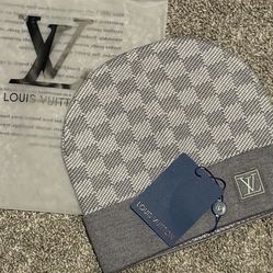 Lv Beanie Checkered 