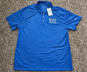 Nike Golf Wine Country Classic Polo Blue Brand New XXL