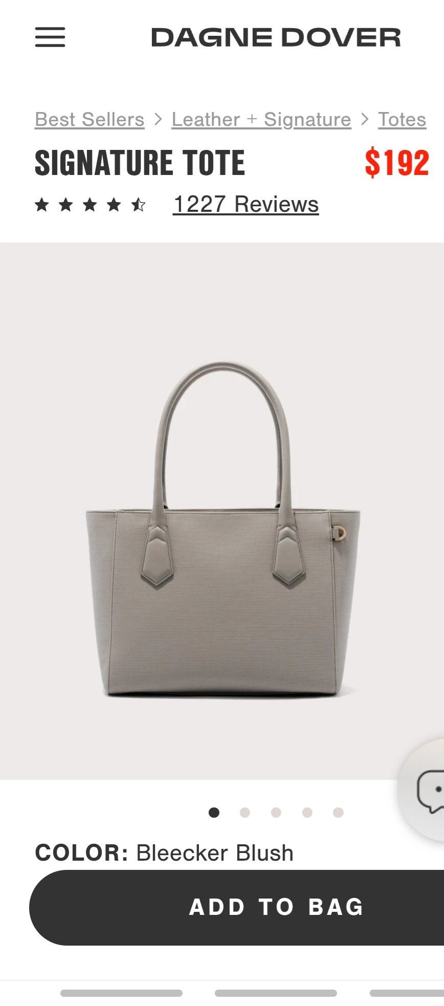 New Dagne Dover Tote Gray
