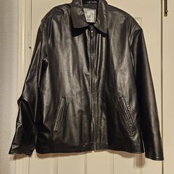 Men's Black Leather Jacket