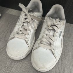 Boys White Pumas