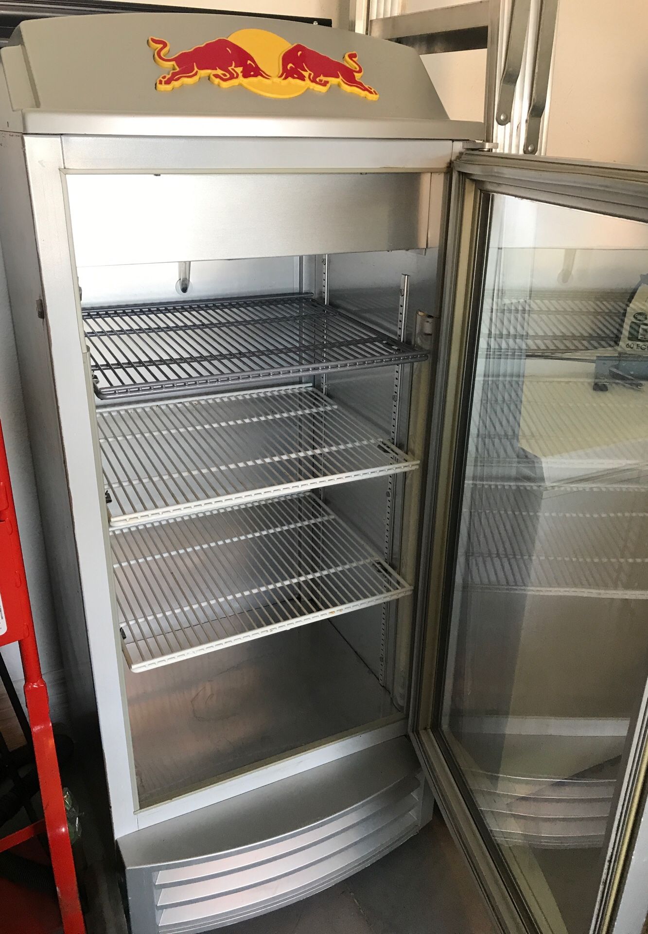 Red Bull Refrigerator for sale.