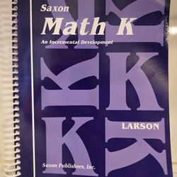 Saxon Math Kindergarten
