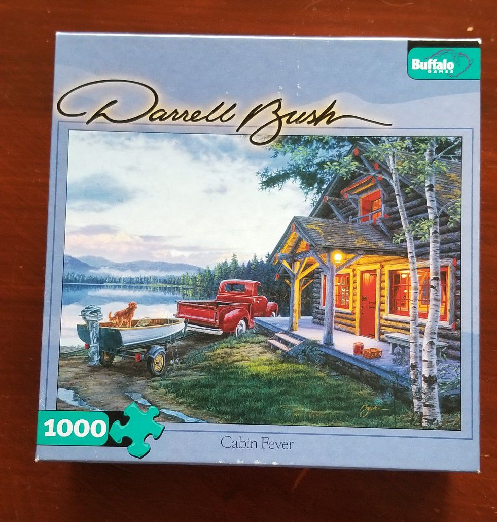 Buffalo Games Darrell Bush Cabin Fever Puzzle 1000 piece