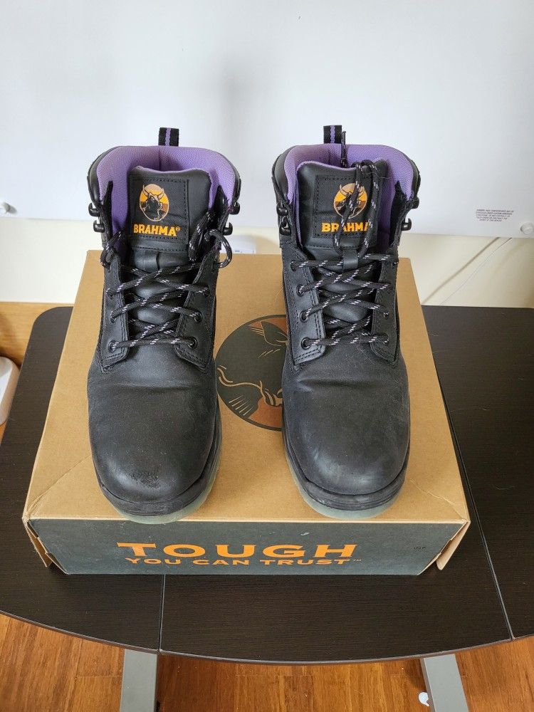Women's Work Boot Size 8.5, Black
