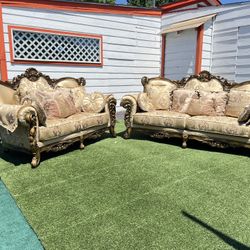 Sofa and loveseat